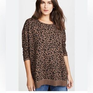Z Supply Leopard Weekender Sweatshirt